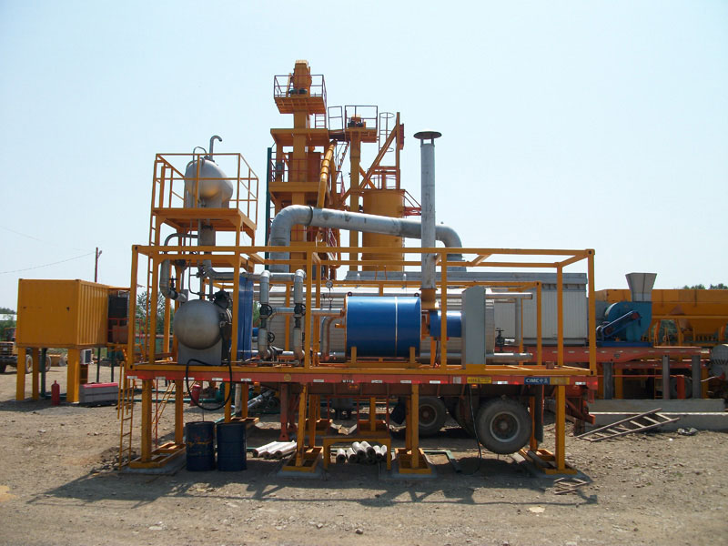mobile asphalt mixing plant
